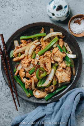 Easy stir fried chicken with shacha sauce